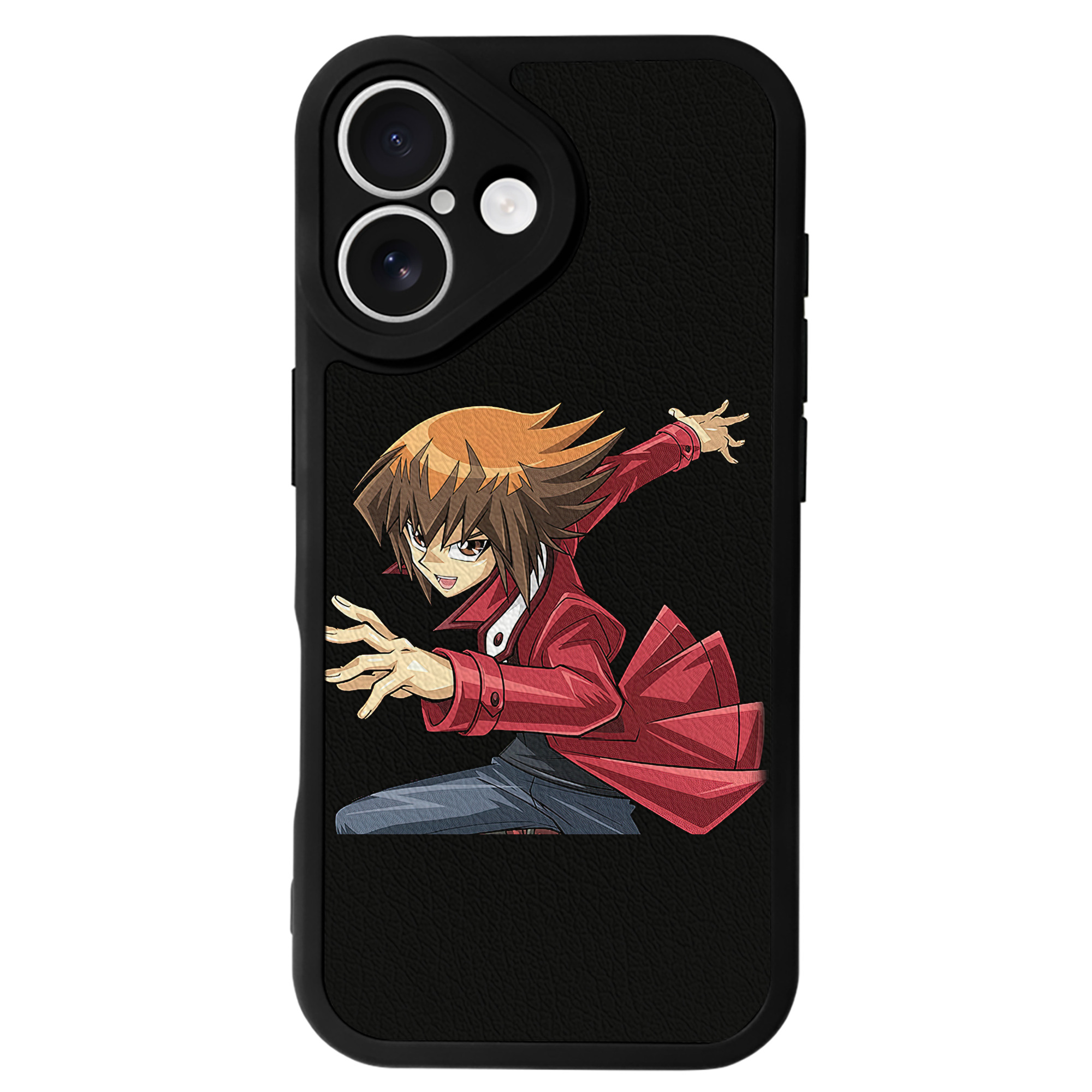 （画像用） 遊☆戯☆王 Yu-Gi-Oh! 【iPhone 16シリーズ対応】シリコンスマホケース（レザー調） 材質：シリコン
